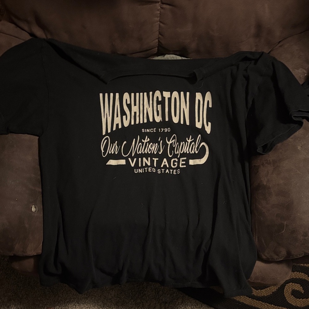 Black Washington DC Graphic T-Shirt